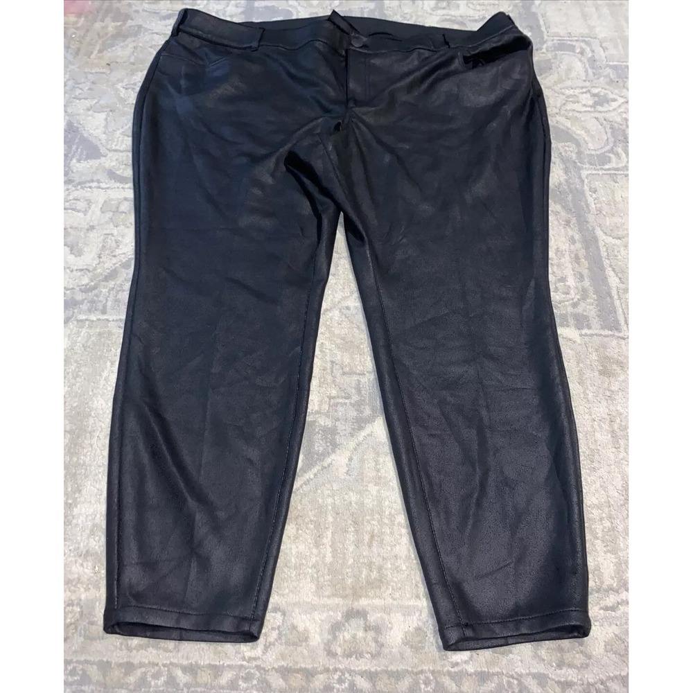 Lane Bryant Polyester Spandex Ankle ‎ Pants Womens Plus Size 26 Black